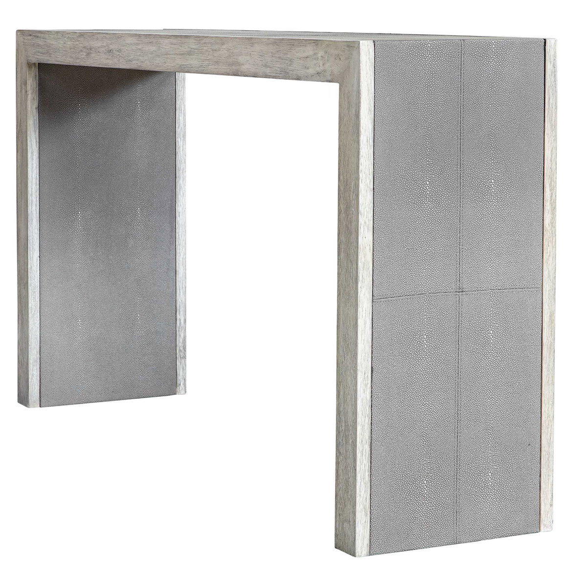 Aerina Aged Gray Console Table, by Uttermost, 60" width x 33" height x 15" depth View 4