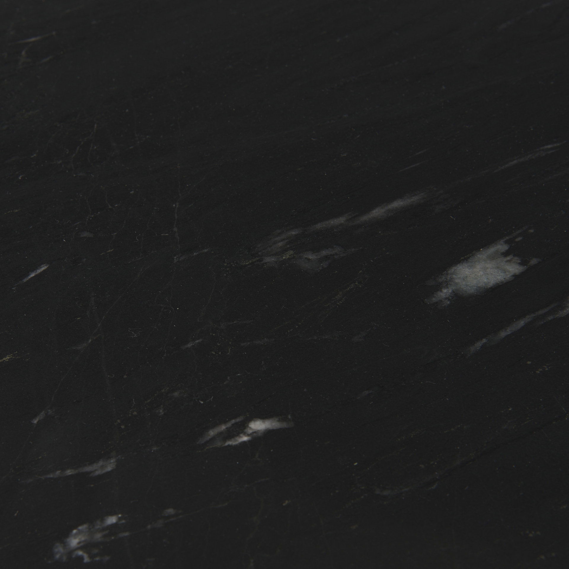 Reinhold III Black Marble Top Iron Coffee Table, by Mercana, 49" length x 49" width x 17.75" height View 2