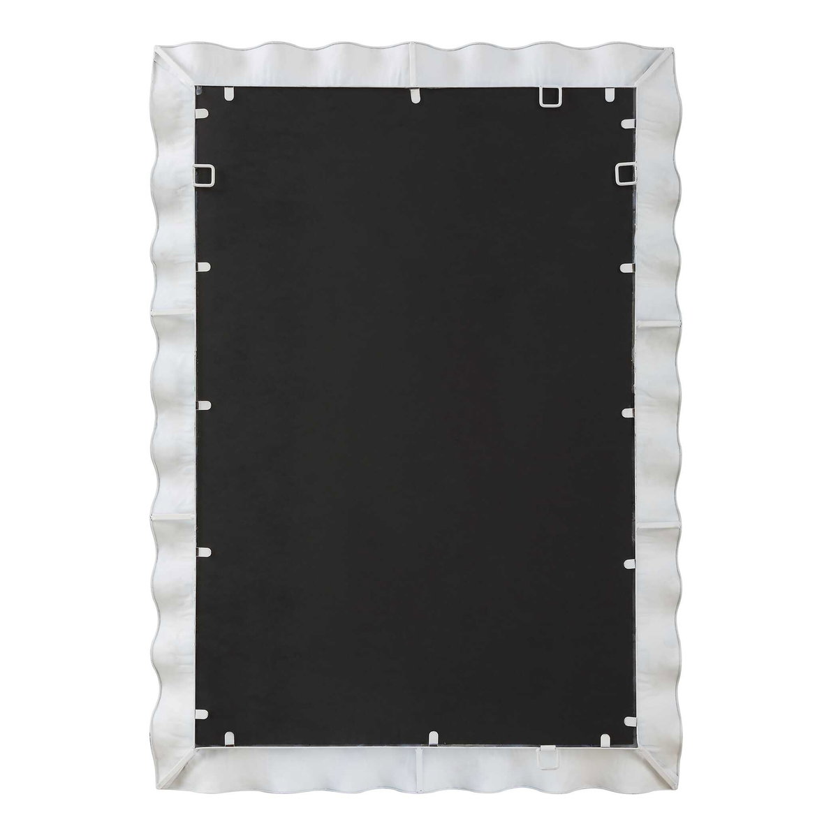 Haya White Scalloped Mirror, by Uttermost, 28.25" width x 40" height x 3" depth View 7
