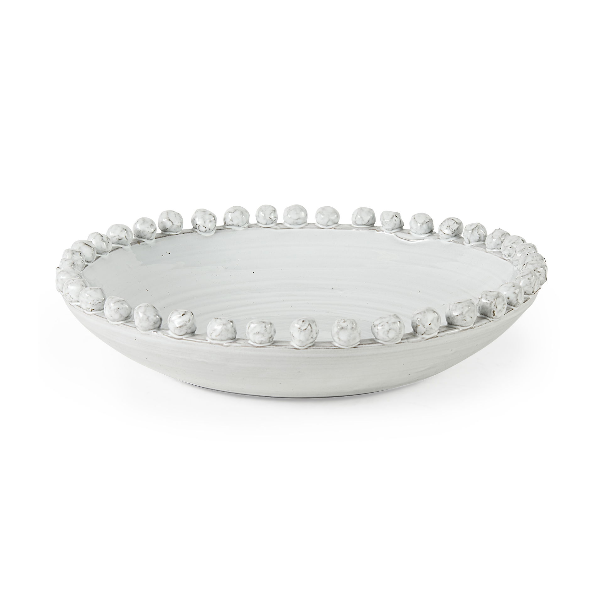 Basin 16' Round Off-White Glazed Decorative Bowl large image 