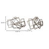 Metal Rectangles Wall Decor Silver, Sculptural Wall Art by Moe's Home, 53" width x 38" height x 6" depth thumbnail 4