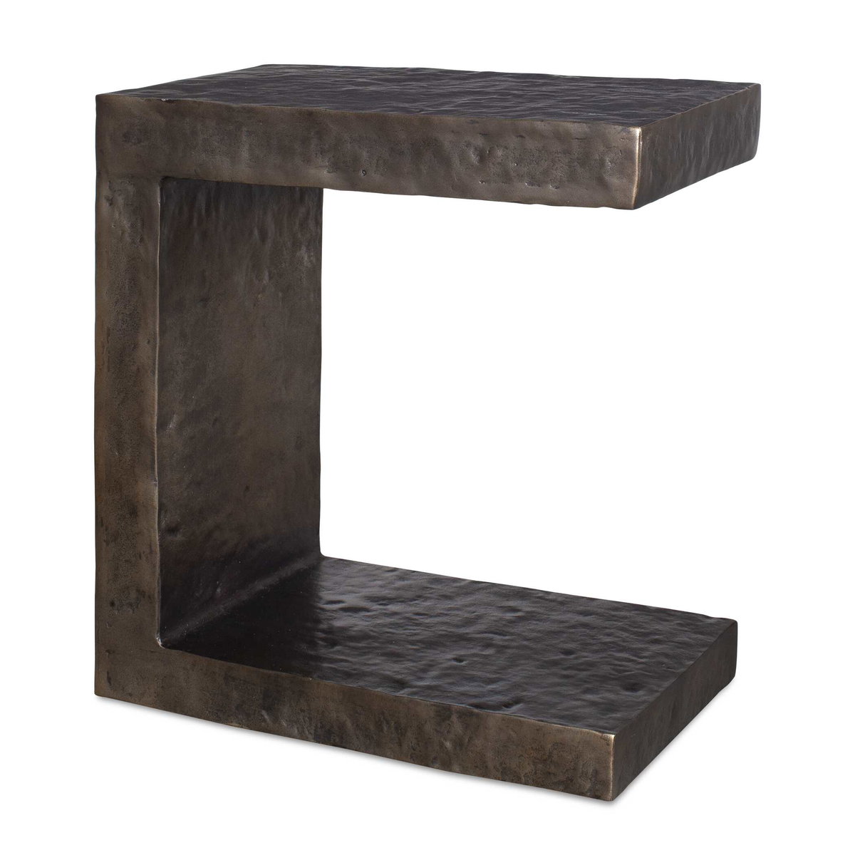 Obra Bronze Outdoor Side Table, Outdoor Table by Uttermost, 1'8" width x 1'10" height x 1' depth View 1
