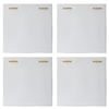 Snowdrift Sculpted White Wall Decor Set/4 thumbnail 8