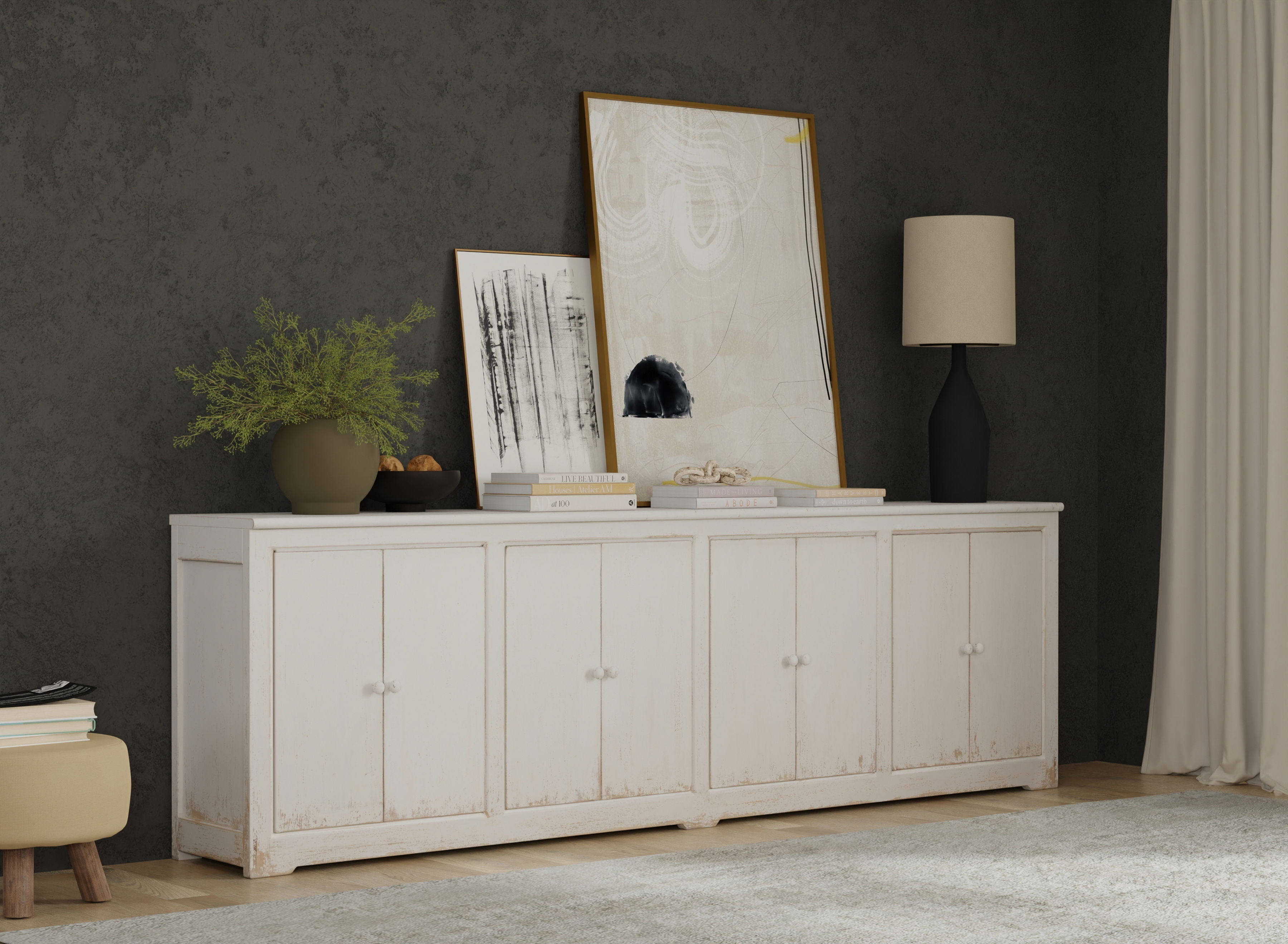 Eight Is Enough Sideboard, Whitewash large image 