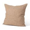 Jacklyn 22x22 Brown Linen Square Decorative Pillow Cover, by Mercana, 22" length x 22" width x 0.2" height thumbnail 1