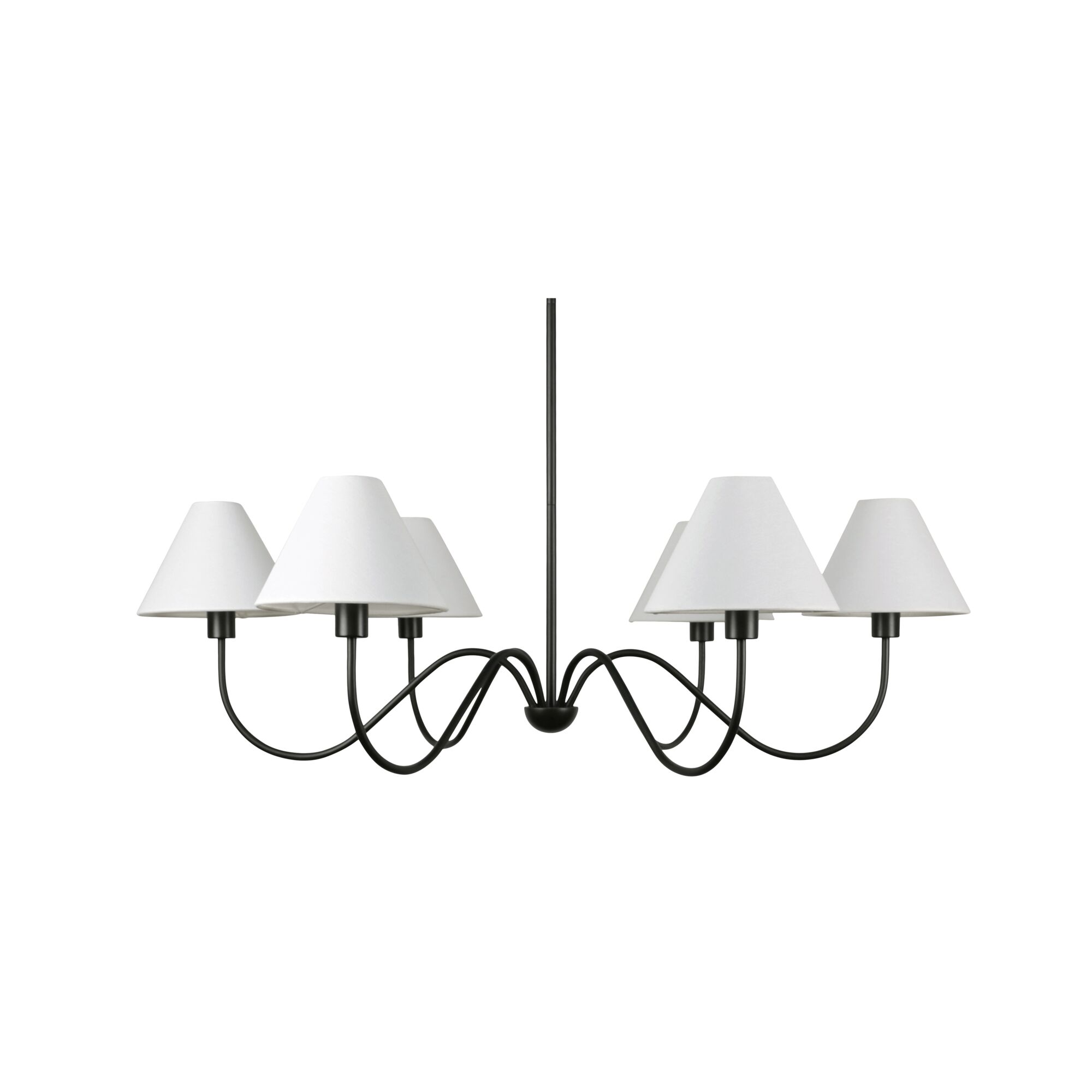 Whitney Chandelier Blackened Bronze, Pendant by Moe's Home, 47.25" width x 50" height x 47.25" depth View 2