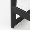 Kiran Backless 26in Seat Counter Stool | Black Wood with Black Metal, Counter & Bar Stool by Mercana, 17" length x 17" width x 26" height thumbnail 12