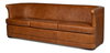 Mcmillan Distilled Leather Sofa, Sofas & Sectional by Sarreid, 90" length x 37" width x 32" height thumbnail 1