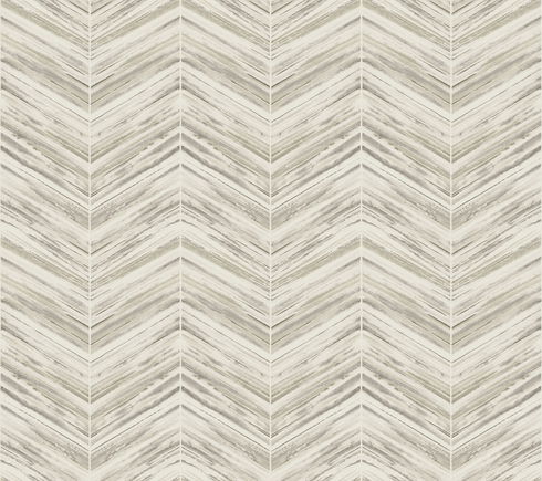 Petite Watercolor Chevron Cream Wallpaper