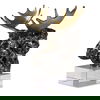 Moose Bust Bronze Sculpture thumbnail 0