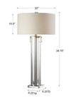 Monette Tall Cylinder Lamp, Table Lamp by Uttermost, 20" width x 39.75" height x 20" depth thumbnail 3