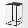 Taniel Black Leather with Black Metal Counter Stool thumbnail 5