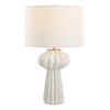 Wrenley Ridged White Table Lamp thumbnail 0