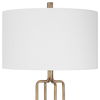 Link Brushed Gold Floor Lamp, by Uttermost, 19" width x 67" height x 19" depth thumbnail 7