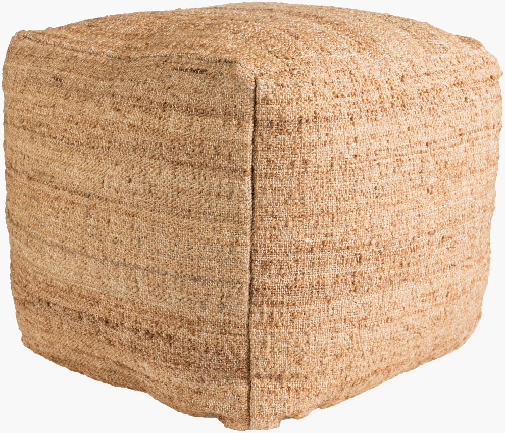 Seaport Pouf, Ottoman by Surya, 18" width x 18" height