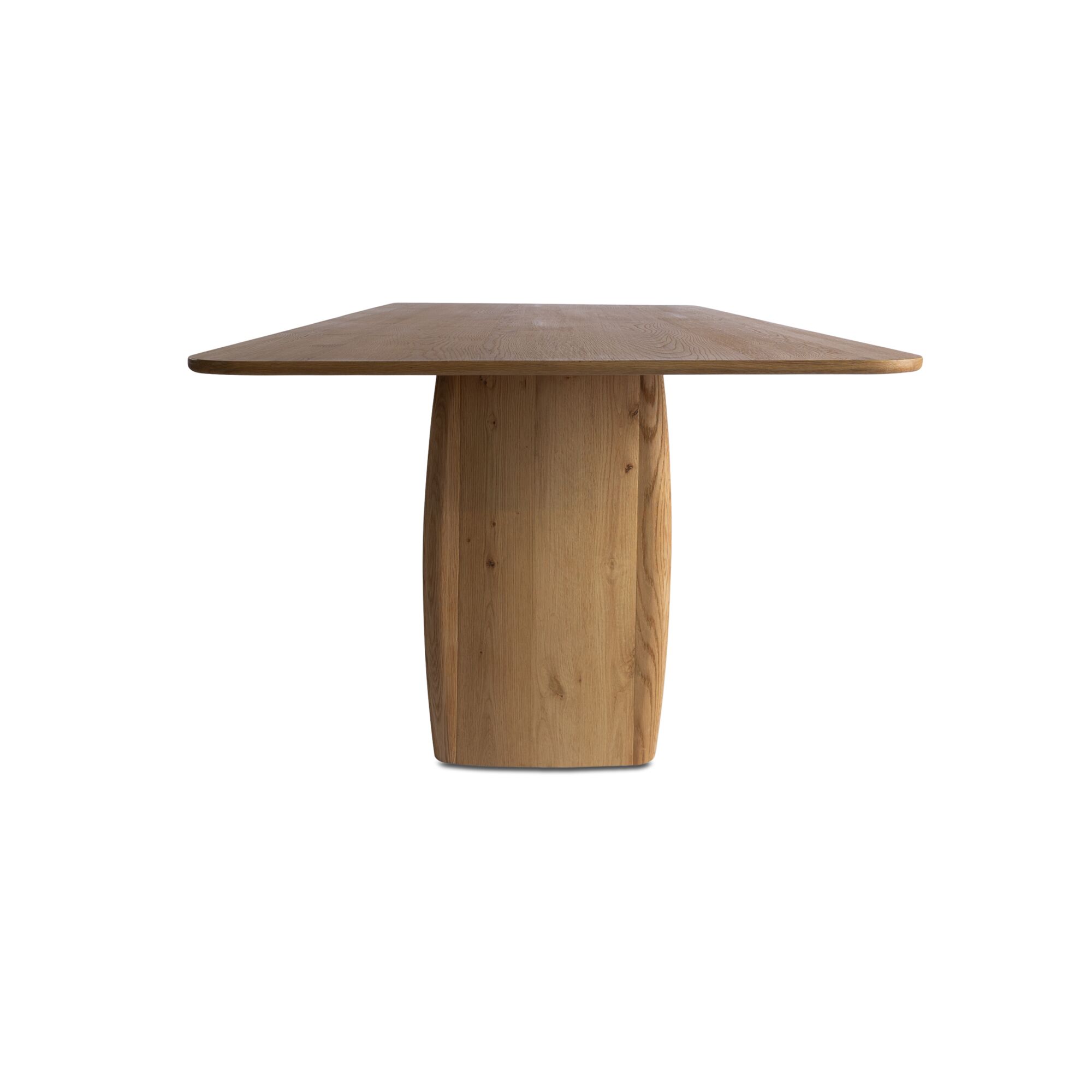 Winston Dining Table Rustic Oak, by Moe's Home, 97" width x 30" height x 42" depth View 3