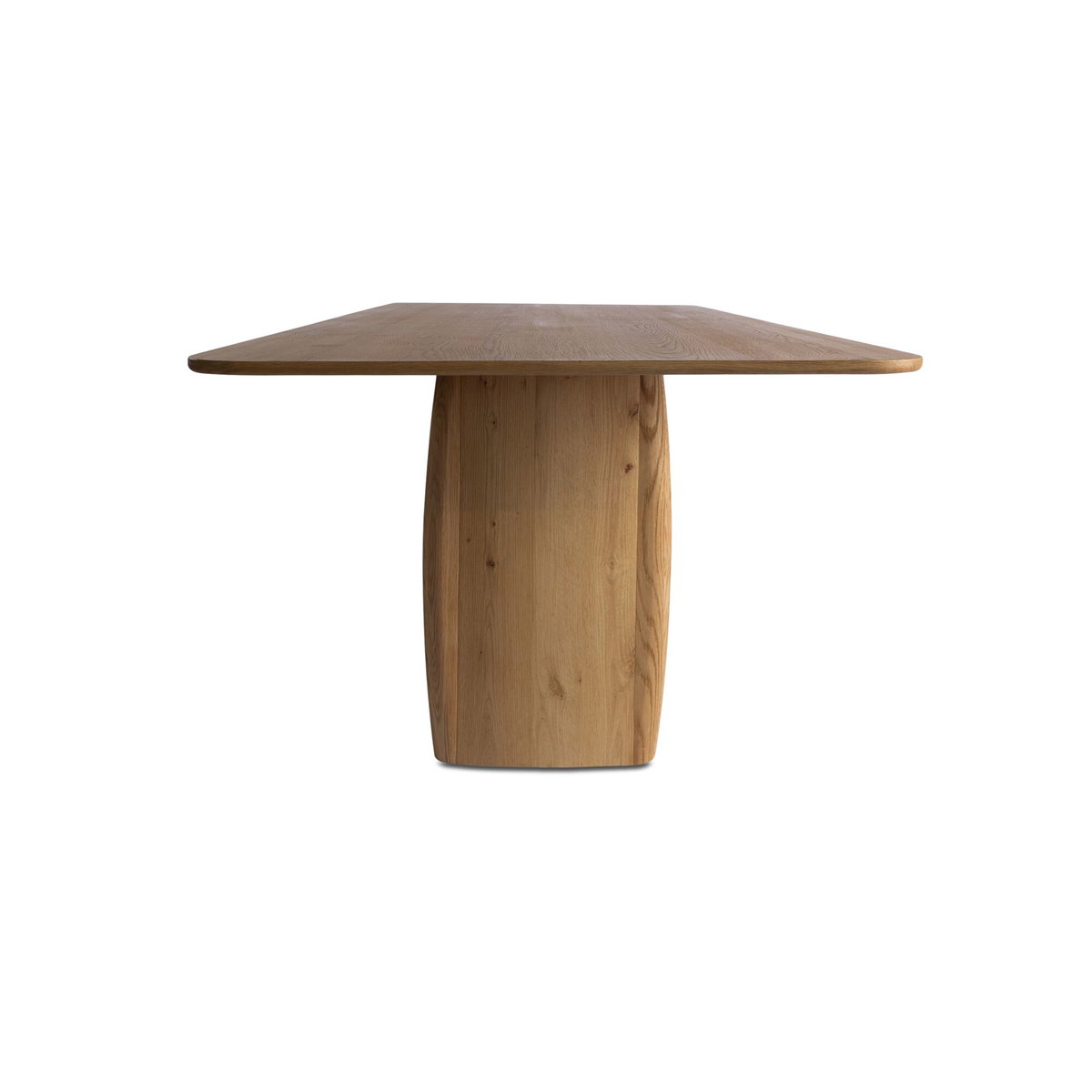 Winston Dining Table Rustic Oak, by Moe's Home, 97" width x 30" height x 42" depth View 3
