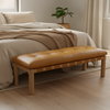 Costello Bench Tan, Benche by Moe's Home, 61" width x 18" height x 20" depth thumbnail 6