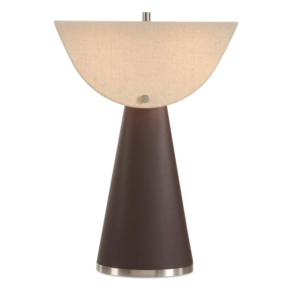 Conover Brown Modern Table Lamp, by Uttermost, 19" width x 27.25" height x 19" depth View 1