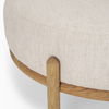 Gwynn Beige Fabric with Light Brown Wood Ottoman thumbnail 6