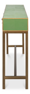 Gideon Shagreen Console  Chambray Blue, by Sarreid, 1' length x 4'6" width x 2'10" height thumbnail 3