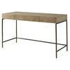 Aristotle Natural Wood Modern Desk, Furniture by Uttermost, 52" width x 30" height x 20" depth thumbnail 6