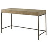 Aristotle Natural Wood Modern Desk, by Uttermost, 52" width x 30" height x 20" depth thumbnail 6
