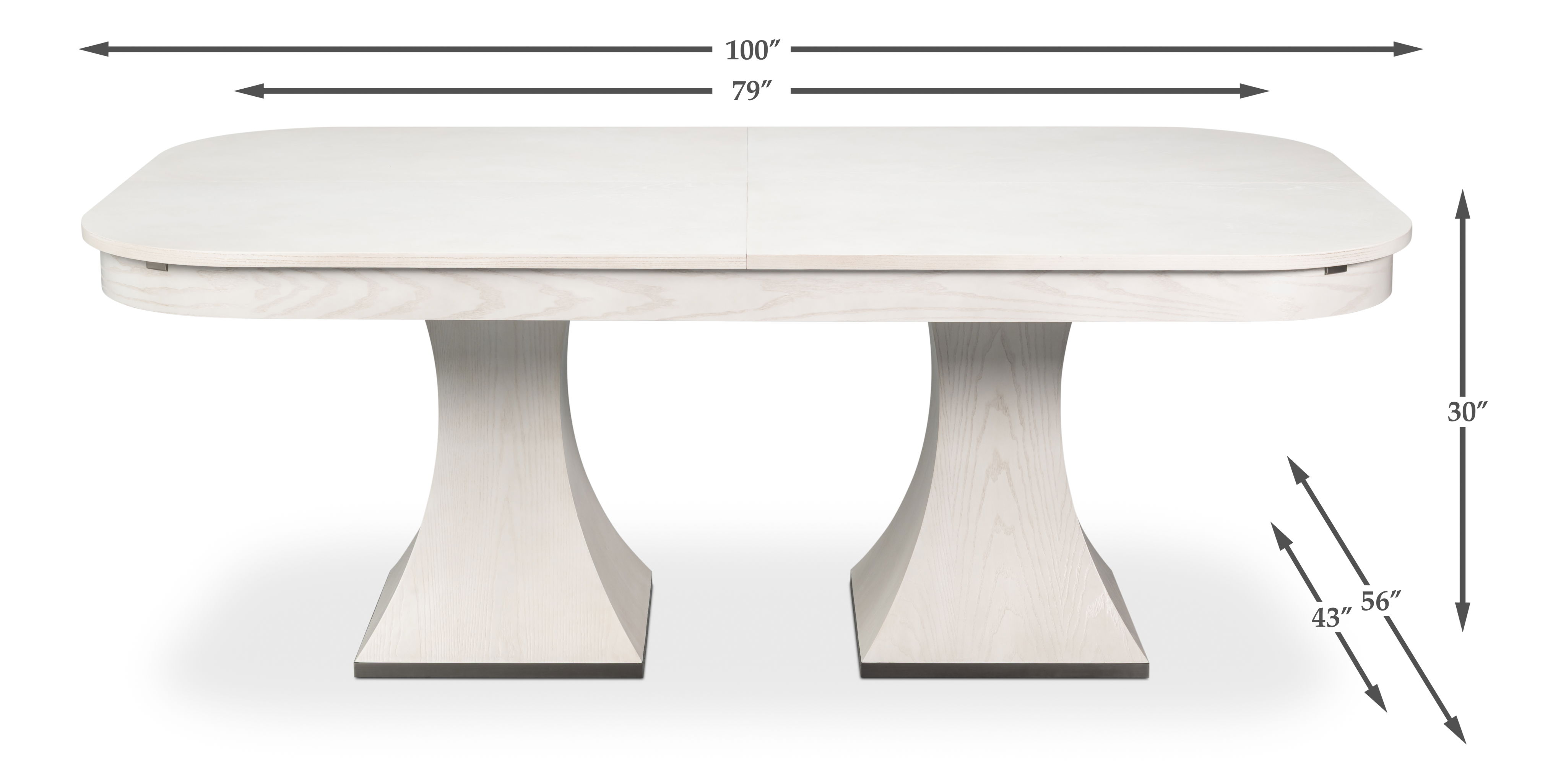 Gramercy Park Jupe Table, Dining Table by Sarreid, 79" length x 43" width x 30" height View 13