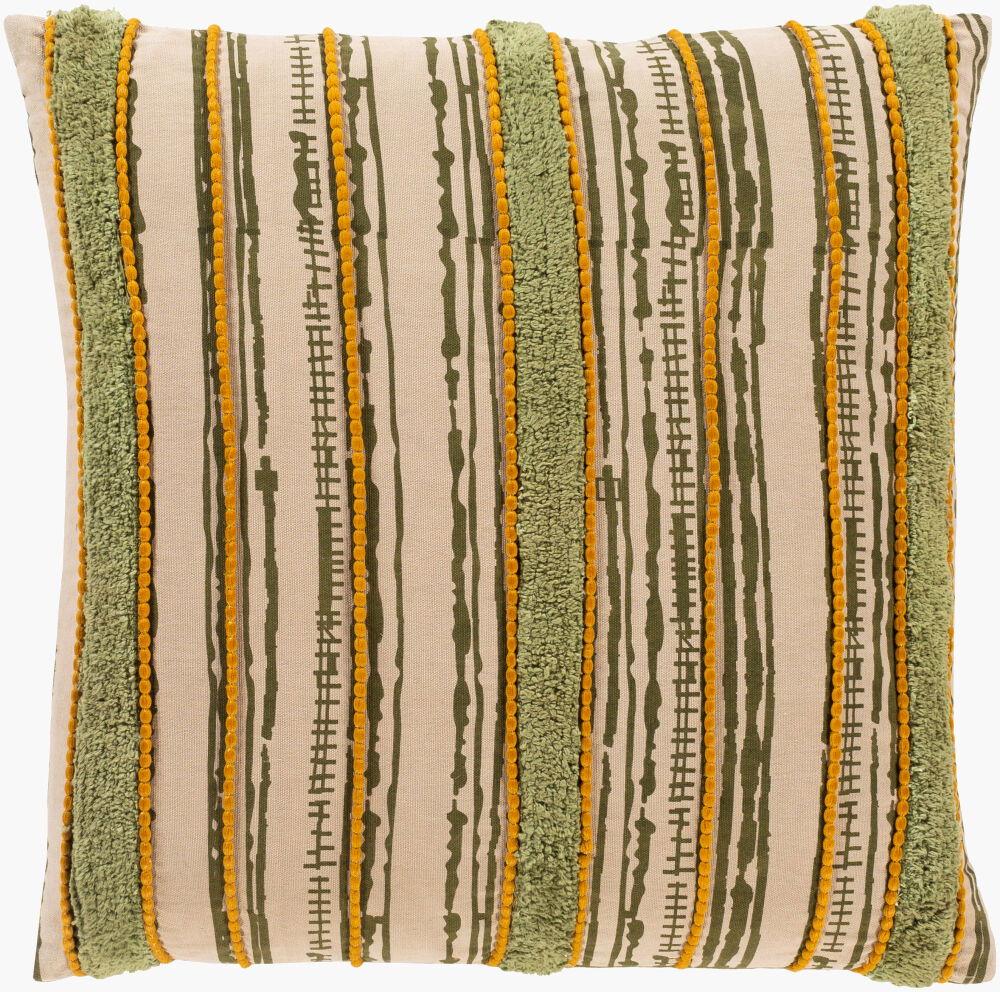 Tanzania Accent Pillow, Decorative Pillow by Surya, 18" length x 18" width