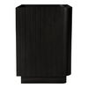 Povera 3 Drawer Nightstand Black, Dresser by Moe's Home, 28" width x 28" height x 20" depth thumbnail 5