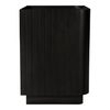 Povera 3 Drawer Nightstand Black thumbnail 4