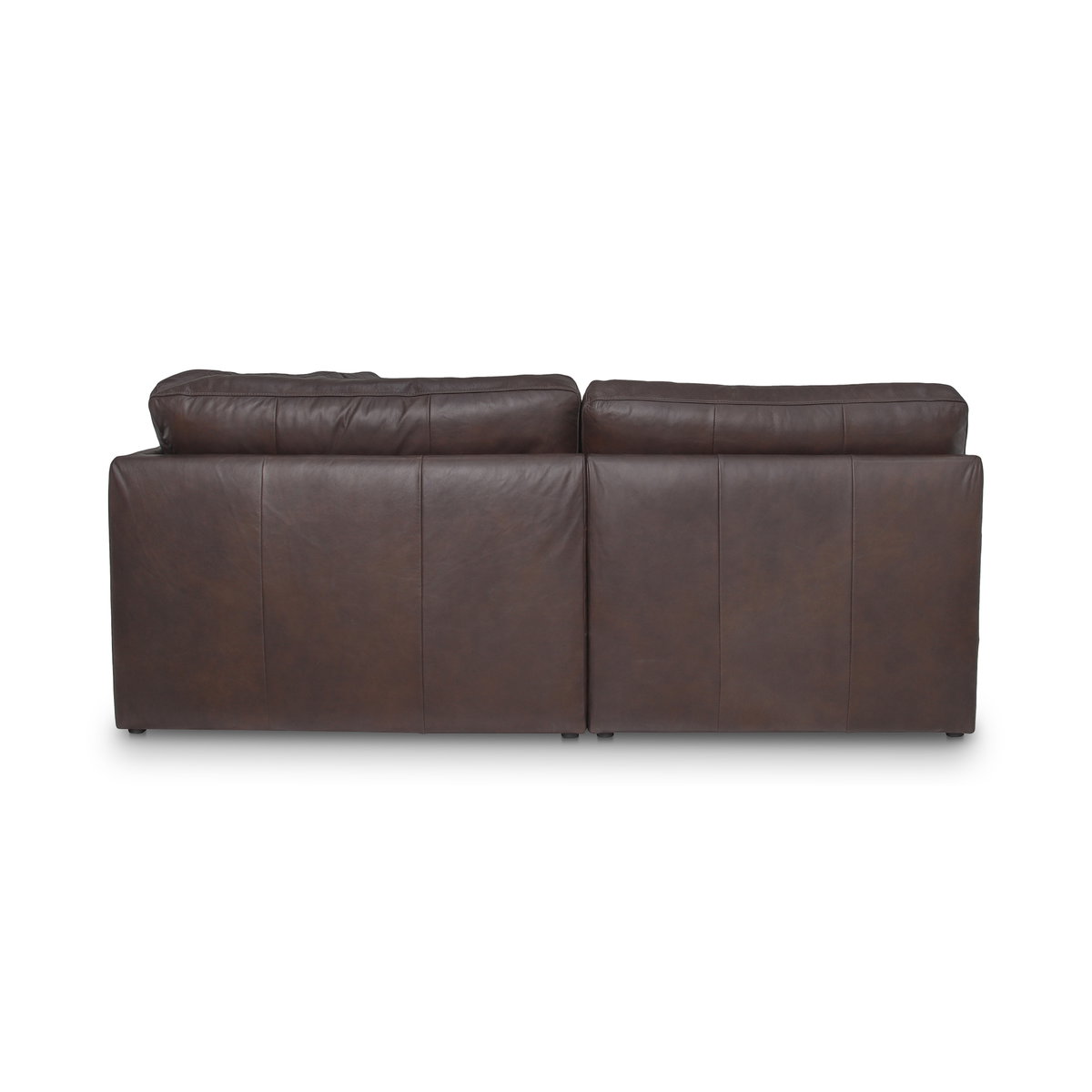 Thurlow U Shaped Modular Armless Sectional   espresso Brown Leather, Sectional Sofa by Moe's Home, 165.4" width x 33" height x 82.7" depth View 3
