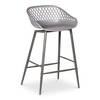 Piazza Outdoor Counter Stool Grey - Set Of Two, Outdoor Chair by Moe's Home, 1'7" width x 2'10" height x 1'7" depth thumbnail 4