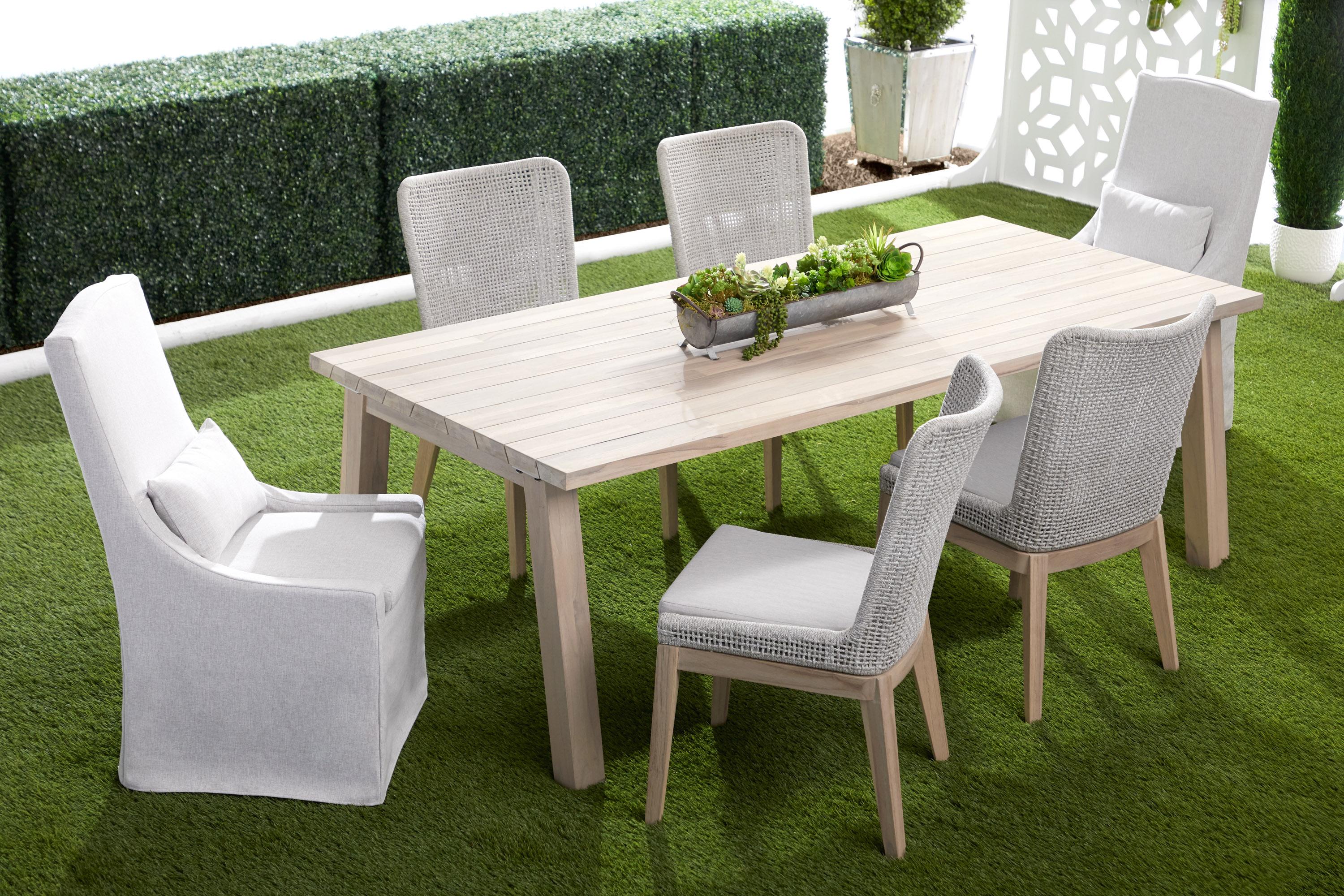 Adele Outdoor Slipcover Dining Chair, by Essentials for Living, 22.5" width x 40" height x 26.5" depth View 12