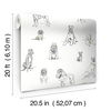 Dog's Life Silver & Gold Peel & Stick Wallpaper thumbnail 4