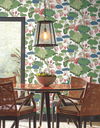 Lotus Pond Green & Pink Wallpaper thumbnail 3