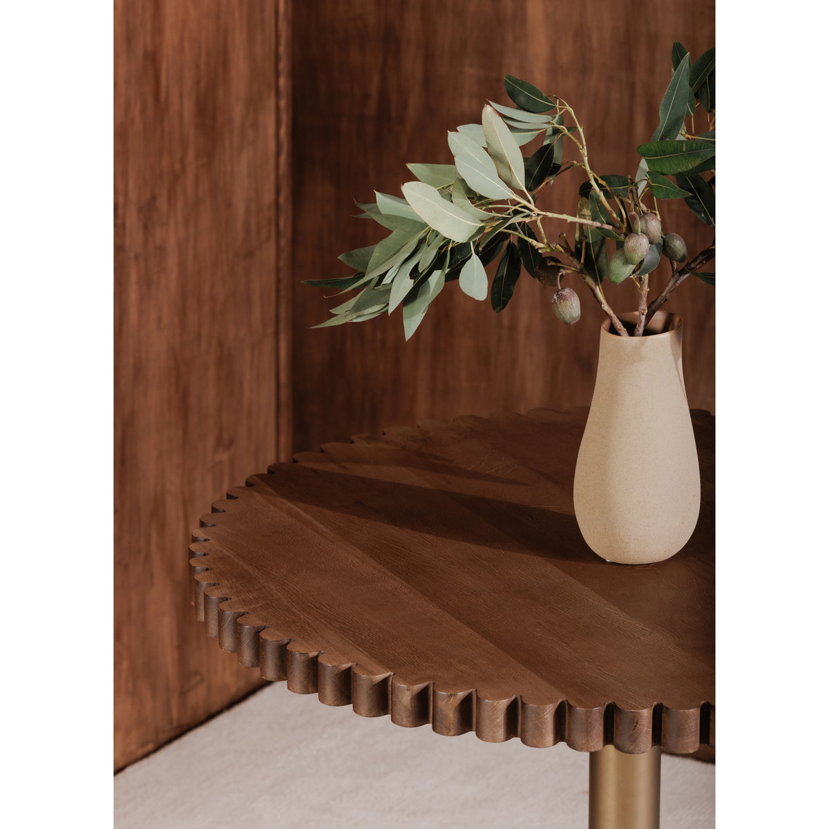 Nomi Cafe Table Brown, Coffee Table by Moe's Home, 36" width x 30" height x 36" depth View 9