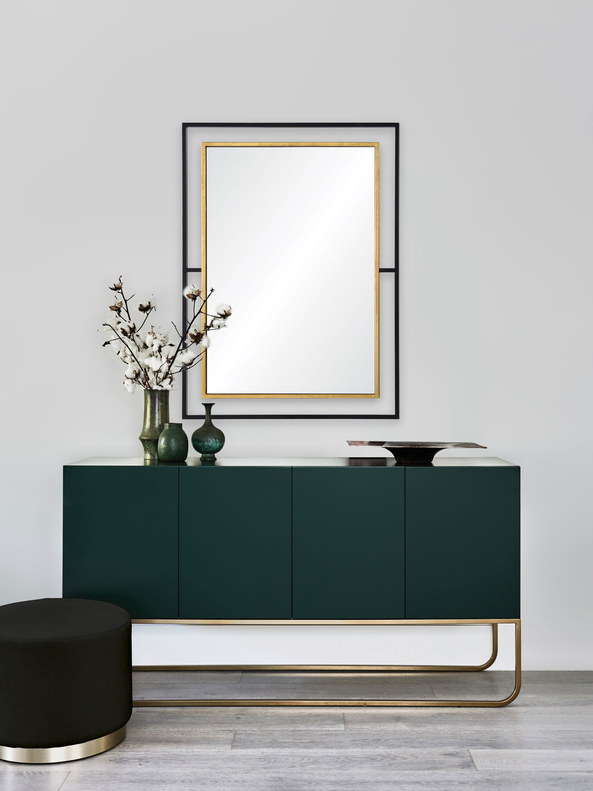 Gray Wall Mirror large image 