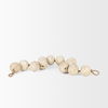 Varamala Beige Paper Mache Sphere Garland, Decorative Object by Mercana, 40" length x 2.5" width x 2.5" height thumbnail 7
