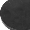 Bead Black Marble Drink Table, Side & End Table by Uttermost, 10" width x 24" height x 10" depth thumbnail 5
