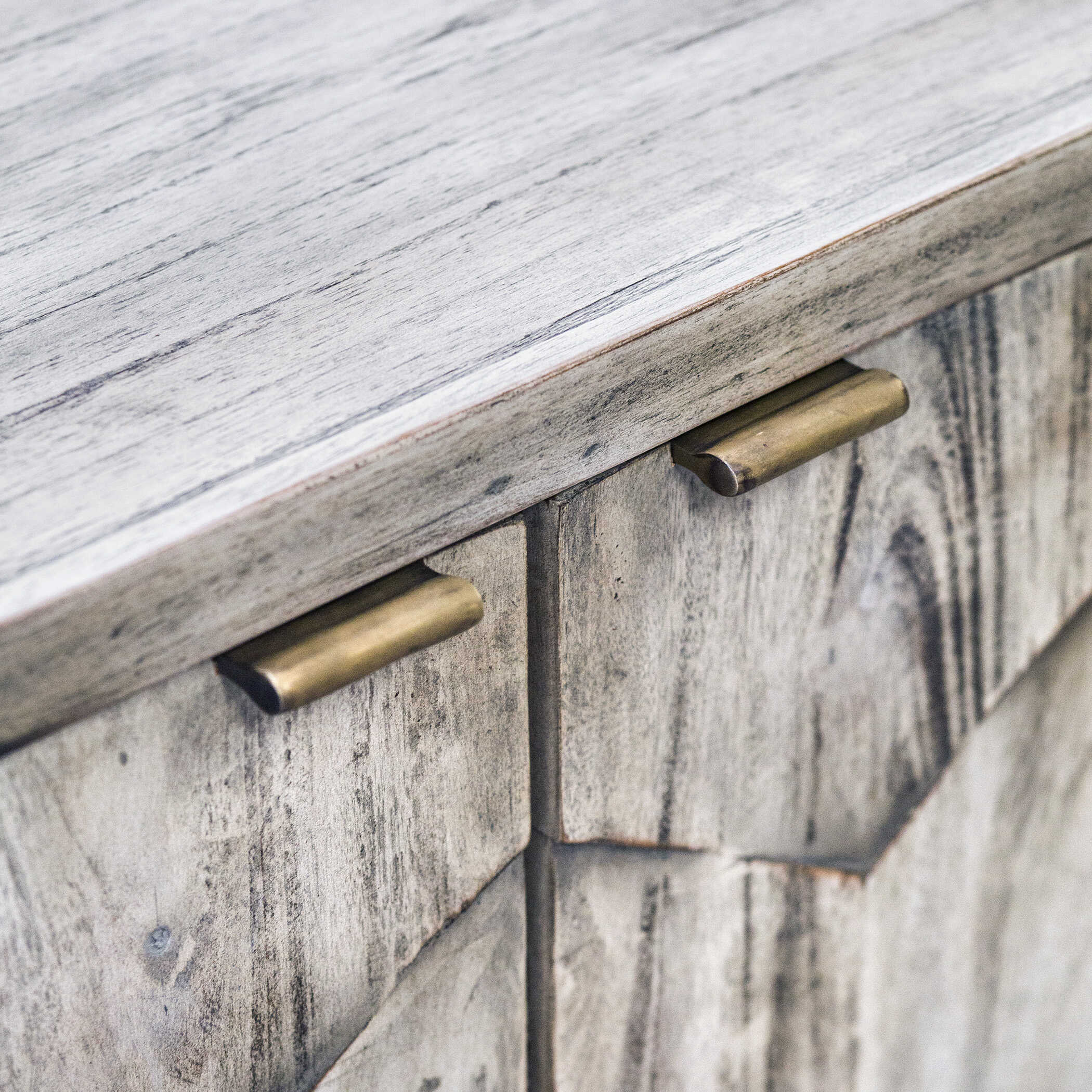 Catori Smoked Ivory Console Cabinet, Furniture by Uttermost, 34" width x 34" height x 12" depth View 8