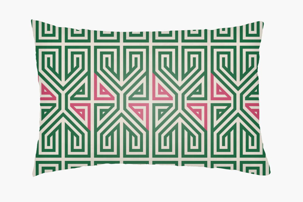 Lolita Lumbar Pillow, Decorative Pillow by Surya, 14" length x 24" width