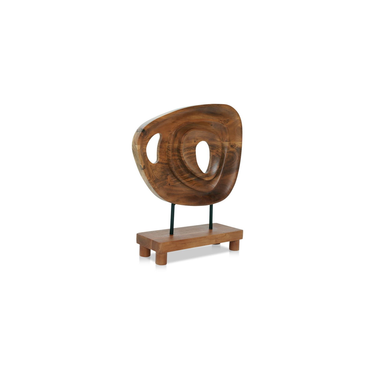 Saddler Sculpture Natural Acacia, Figurines & Statue by Moe's Home, 14" width x 15" height x 4.5" depth View 2