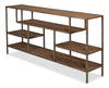 Cullum Shagreen Console  Tawny Brown, by Sarreid, 1'2" length x 5'11" width x 2'9" height thumbnail 9