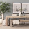 McArthur Whitewash Reclaimed Wood Bench, Benche by Mercana, 70" length x 14" width x 18" height thumbnail 3