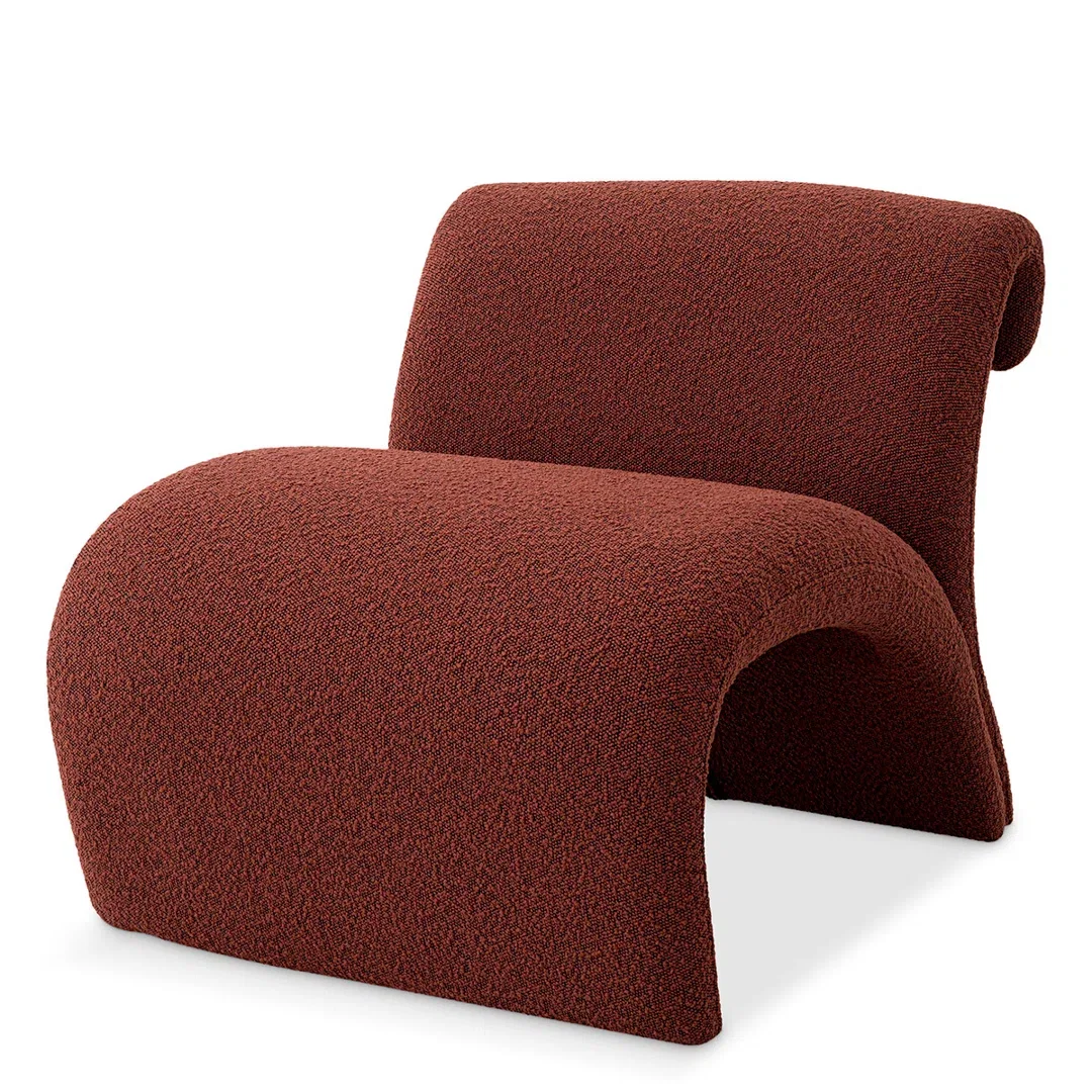 Vignola Armless Chair, Accent Chair by Eichholtz USA, 27.17" width x 26.38" height x 29.13" depth View 2