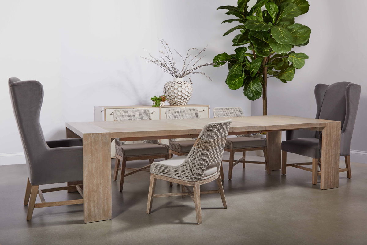 Tropea Extension Dining Table, by Essentials for Living, 82" width x 30" height x 42" depth View 17