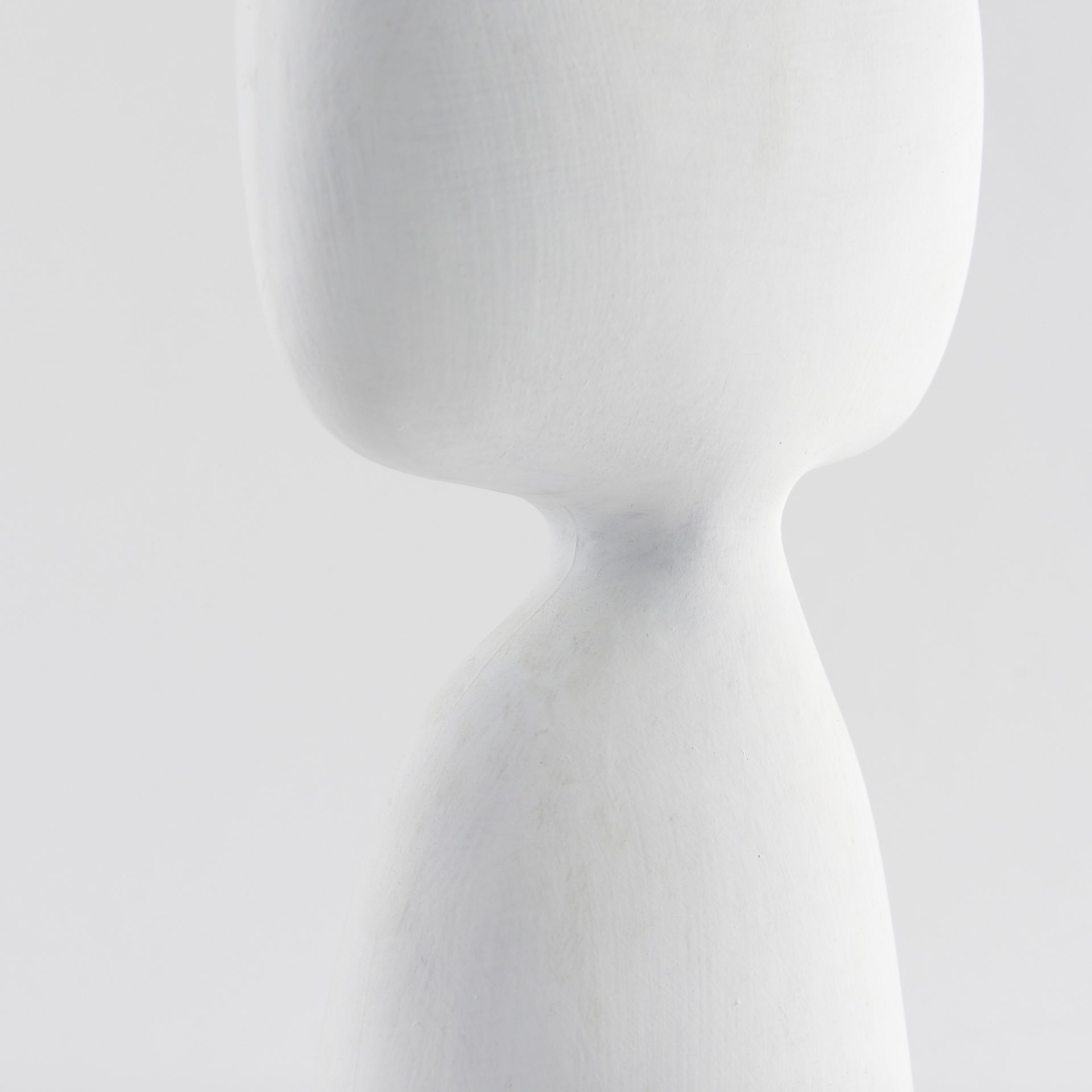 Rylee 11.6H White Ceramic Vase large image 