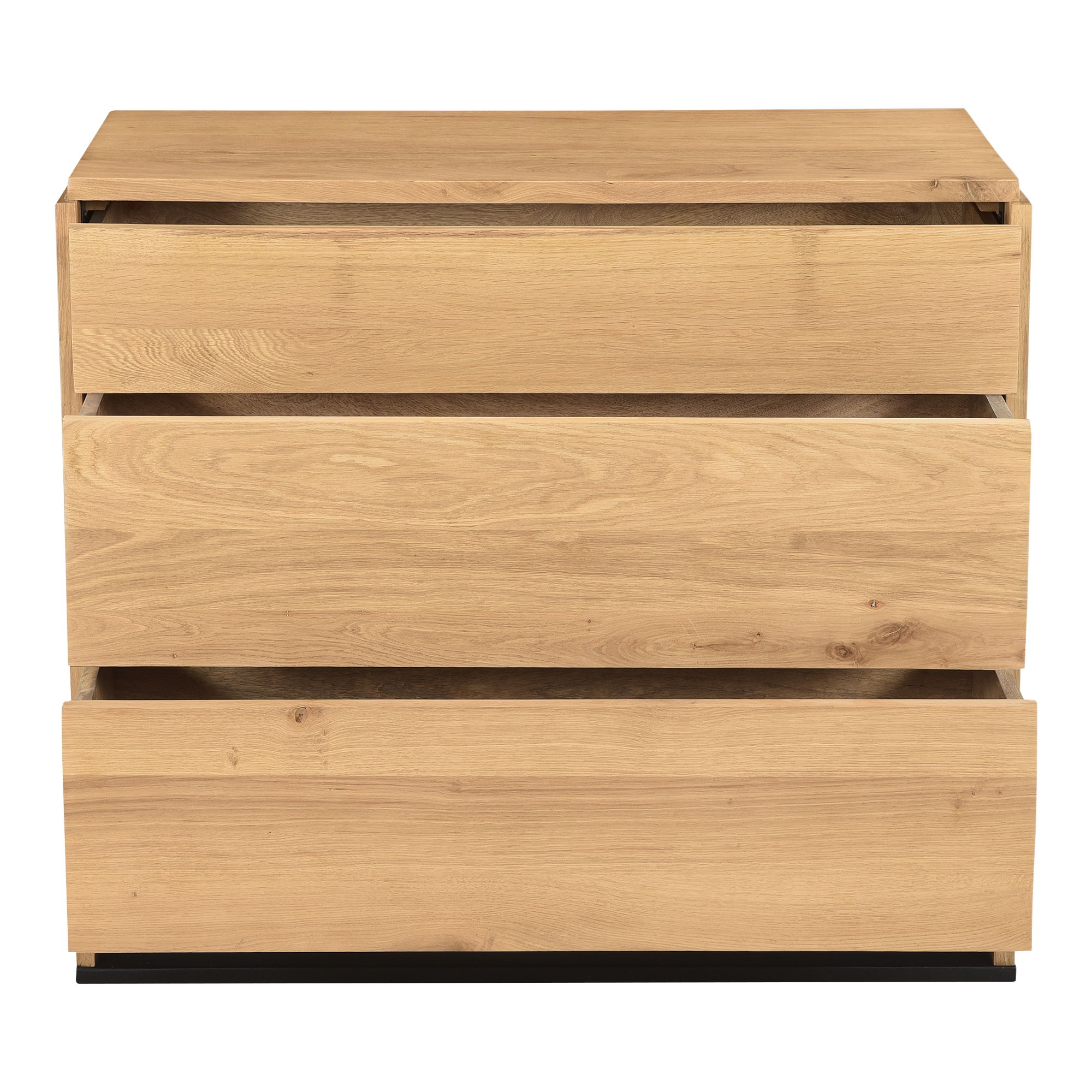 Quinton 3 Drawer Nightstand Natural Oak large image 