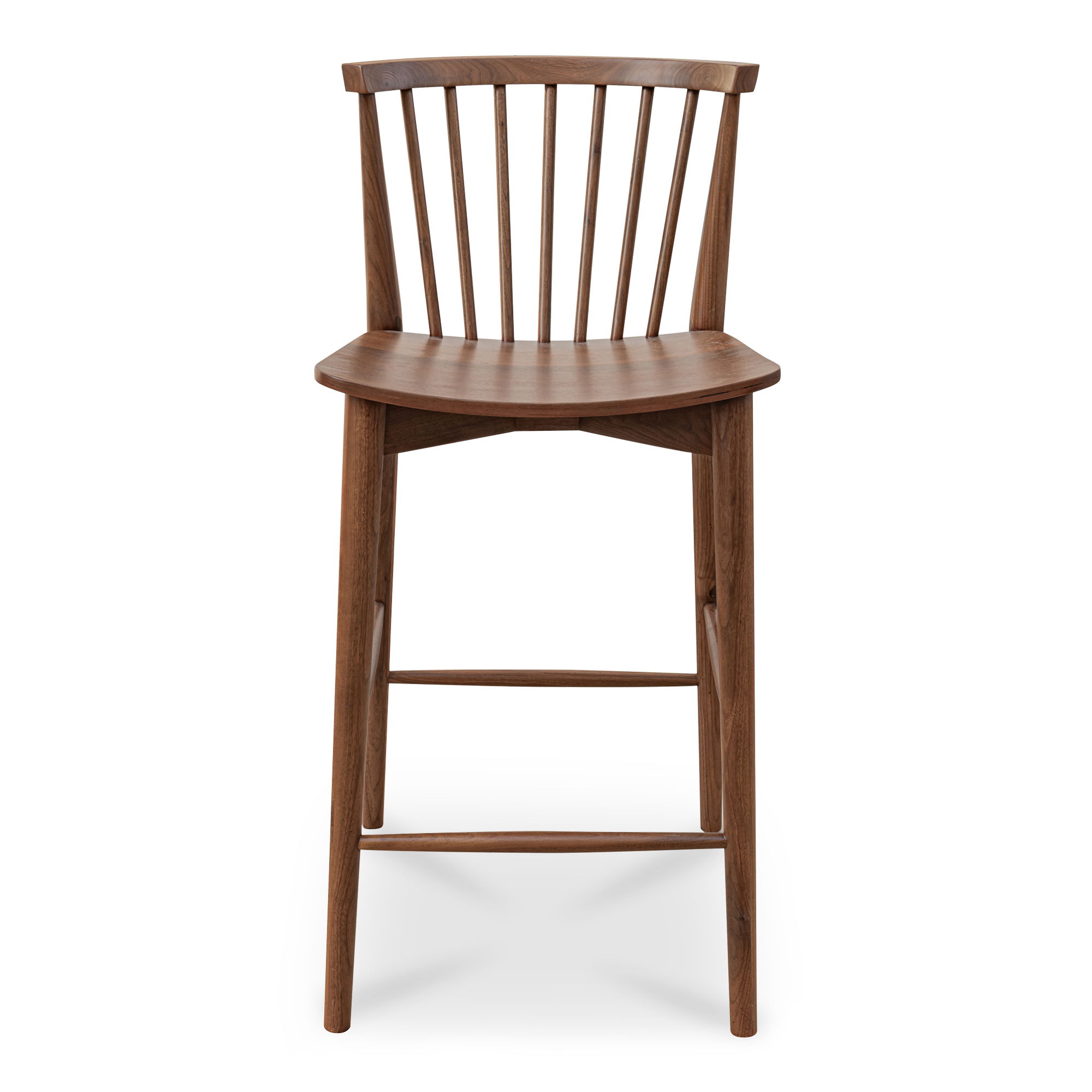 Marley Counter Stool Walnut, Counter & Bar Stool by Moe's Home, 18" width x 37" height x 20" depth View 1